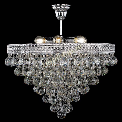 Люстра Венеция Пирамида шар 40 в Новокузнецке Гусь Хрустальный