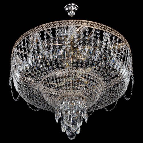 Люстра Венеция Водопад Каскад №13 с подвесом в Новокузнецке Гусь Хрустальный