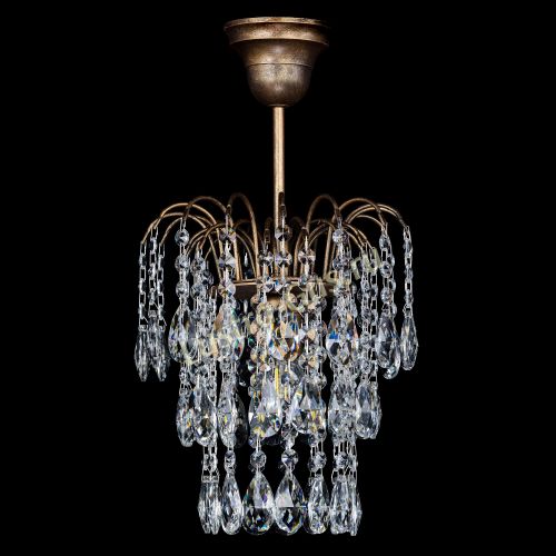 Люстра Весна журавлик под бронзу в Новокузнецке Гусь Хрустальный