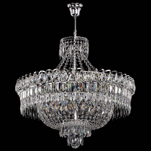 Люстра Водопад перо с подвесом в Новокузнецке Гусь Хрустальный