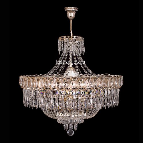 Люстра Водопад перо с подвесом в Новокузнецке Гусь Хрустальный