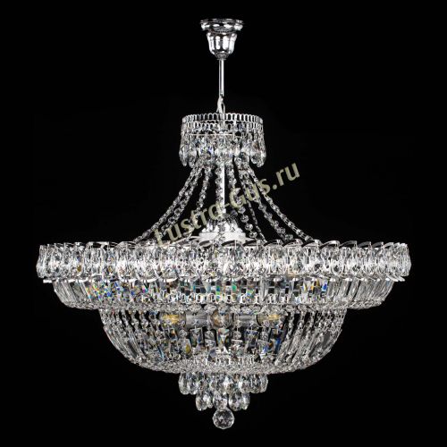 Люстра Водопад с подвесом  в Новокузнецке Гусь Хрустальный