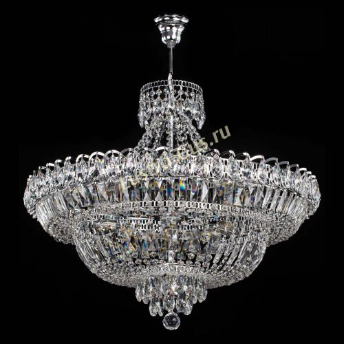 Люстра Водопад с подвесом  в Новокузнецке Гусь Хрустальный