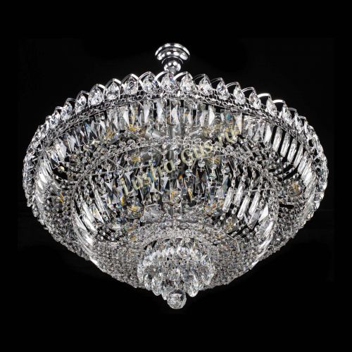 Люстра Водопад с подвесом  в Новокузнецке Гусь Хрустальный