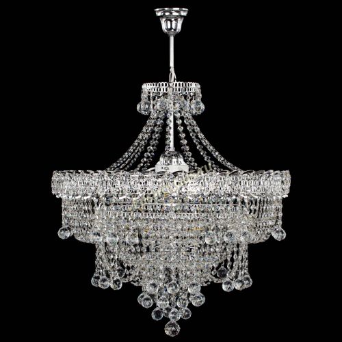 Люстра Водопад Софья №8 с подвесом  в Новокузнецке Гусь Хрустальный