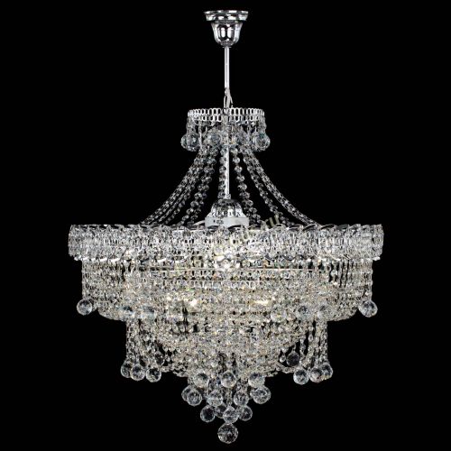 Люстра Водопад Софья №8 с подвесом  в Новокузнецке Гусь Хрустальный