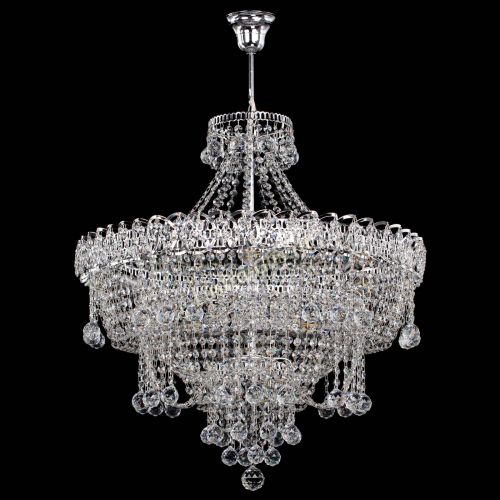 Люстра Водопад Софья №8 с подвесом  в Новокузнецке Гусь Хрустальный