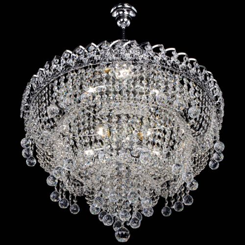 Люстра Водопад Софья №8 с подвесом  в Новокузнецке Гусь Хрустальный