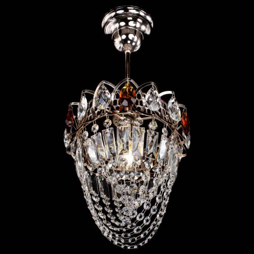 Люстра Водоворот №1 мини с подвесом чайная в Новокузнецке Гусь Хрустальный