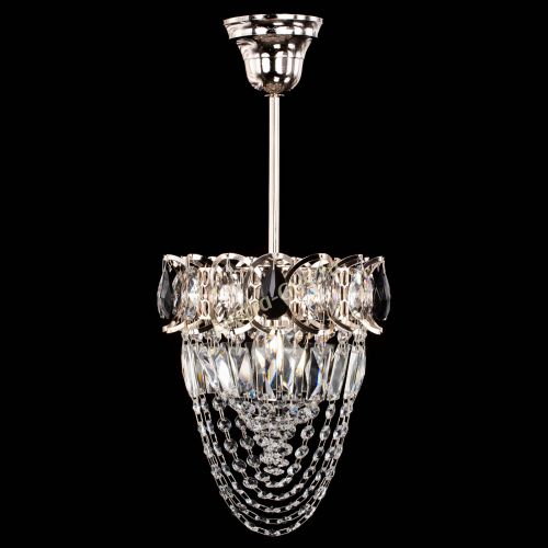 Люстра Водоворот №1 мини с подвесом черная в Новокузнецке Гусь Хрустальный