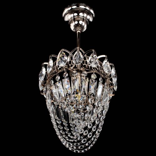 Люстра Водоворот №1 мини с подвесом в Новокузнецке Гусь Хрустальный