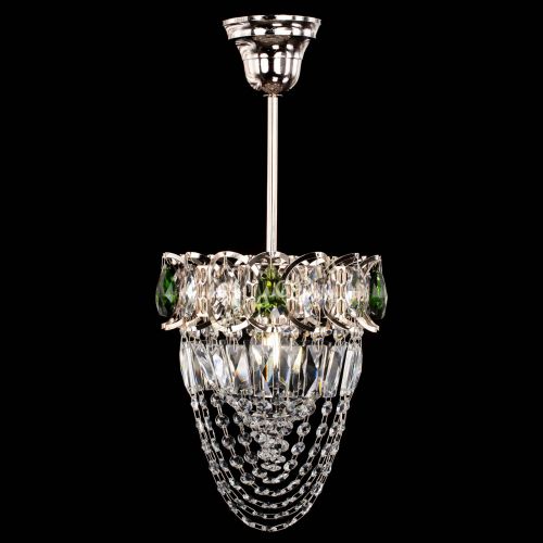 Люстра Водоворот №1 мини с подвесом зеленая в Новокузнецке Гусь Хрустальный