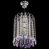 Люстра Зима капель журавлик фиолетовая в Новокузнецке