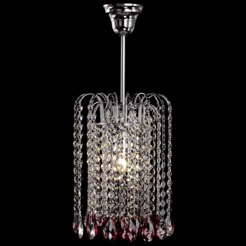 Люстра Зима капель журавлик красная в Новокузнецке Гусь Хрустальный