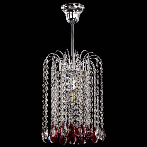 Люстра Зима капель журавлик красная в Новокузнецке Гусь Хрустальный