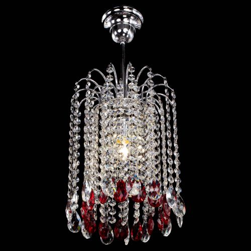 Люстра Зима капель журавлик красная в Новокузнецке Гусь Хрустальный