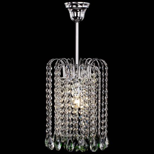 Люстра Зима капель журавлик розовая в Новокузнецке Гусь Хрустальный