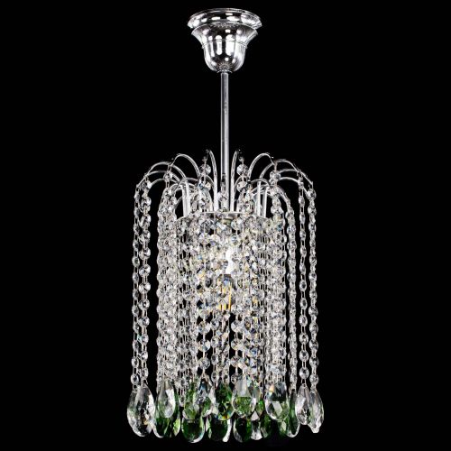 Люстра Зима капель журавлик розовая в Новокузнецке Гусь Хрустальный