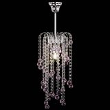 Люстра Зима каскад шар 30 розовая в Новокузнецке