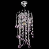 Люстра Зима каскад шар 30 розовая в Новокузнецке