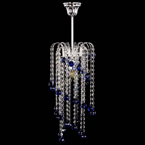 Люстра Зима каскад шар 30 синяя в Новокузнецке Люстра Зима каскад шар 30 синяя в Новокузнецке