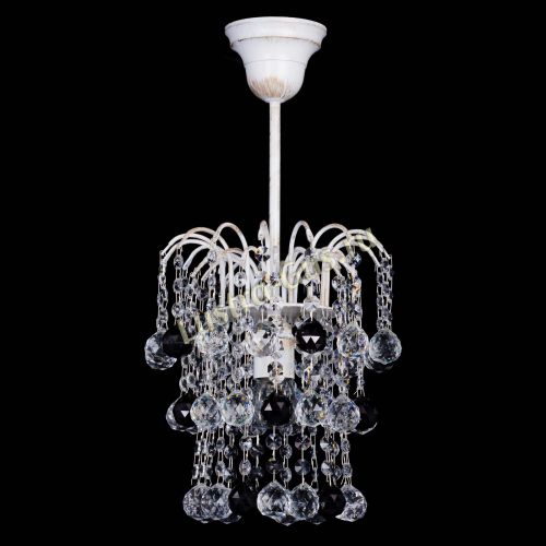 Люстра Зима шар черная (белая патина) в Новокузнецке Люстра Зима шар черная (белая патина) в Новокузнецке