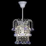 Люстра Зима шар фиолетовая (белая патина)  в Новокузнецке