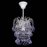 Люстра Зима шар фиолетовая (белая патина)  в Новокузнецке