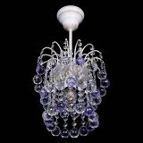 Люстра Зима шар фиолетовая (белая патина)  в Новокузнецке
