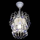 Люстра Зима шар фиолетовая (белая патина)  в Новокузнецке