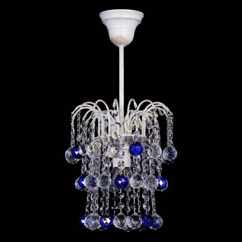 Люстра Зима шар синяя (белая патина) в Новокузнецке Люстра Зима шар синяя (белая патина) в Новокузнецке