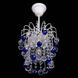 Люстра Зима шар синяя (белая патина) в Новокузнецке Люстра Зима шар синяя (белая патина) в Новокузнецке