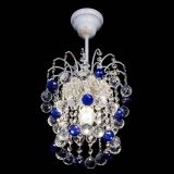 Люстра Зима шар синяя (белая патина) в Новокузнецке Люстра Зима шар синяя (белая патина) в Новокузнецке