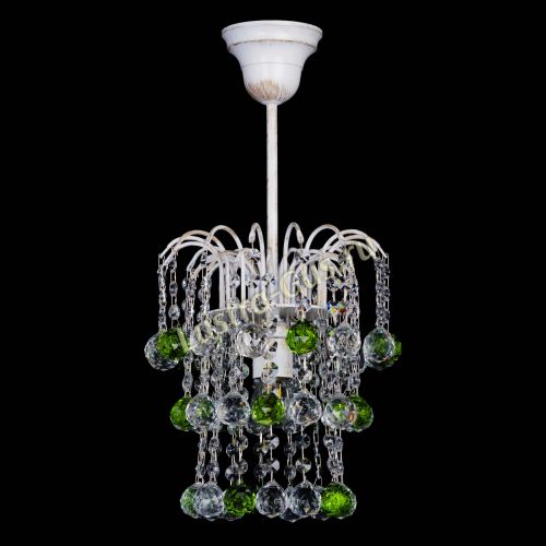 Люстра Зима шар зеленая (белая патина) в Новокузнецке Люстра Зима шар зеленая (белая патина) в Новокузнецке