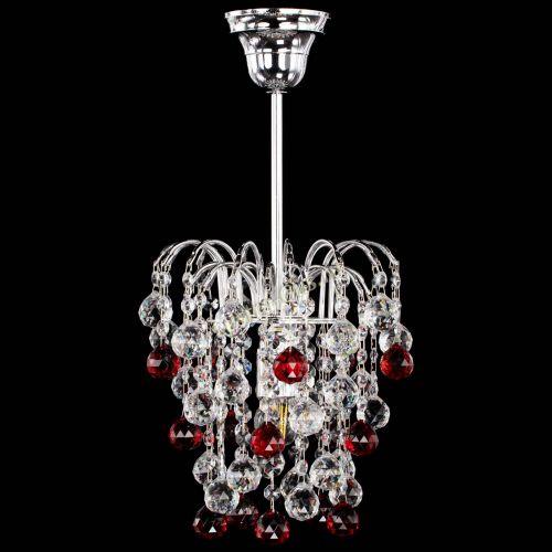 Люстра Зима шар красная в Новокузнецке Гусь Хрустальный