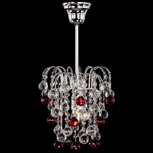 Люстра Зима шар красная в Новокузнецке Гусь Хрустальный