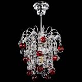 Люстра Зима шар красная в Новокузнецке