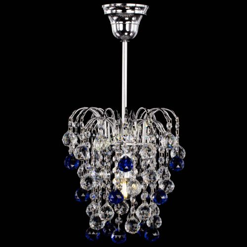 Люстра Зима шар синяя в Новокузнецке Гусь Хрустальный