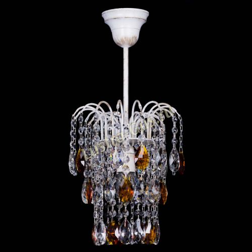 Люстра Зима журавлик чайная (белая патина) в Новокузнецке Гусь Хрустальный