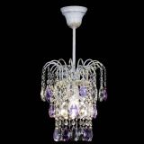 Люстра Зима журавлик фиолетовая (белая патина) в Новокузнецке