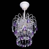 Люстра Зима журавлик фиолетовая (белая патина) в Новокузнецке