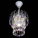 Люстра Зима журавлик фиолетовая (белая патина) в Новокузнецке