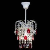 Люстра Зима журавлик красная (белая патина) в Новокузнецке