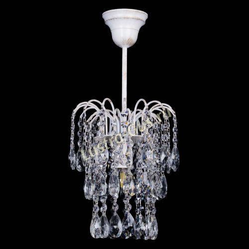 Люстра Зима журавлик белая в Новокузнецке Гусь Хрустальный