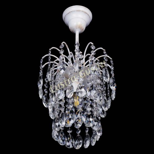 Люстра Зима журавлик белая в Новокузнецке Гусь Хрустальный