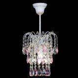 Люстра Зима журавлик розовая (белая патина) в Новокузнецке