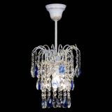 Люстра Зима журавлик синяя (белая патина) в Новокузнецке