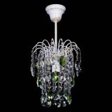 Люстра Зима журавлик зеленая (белая патина) в Новокузнецке