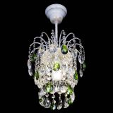 Люстра Зима журавлик зеленая (белая патина) в Новокузнецке