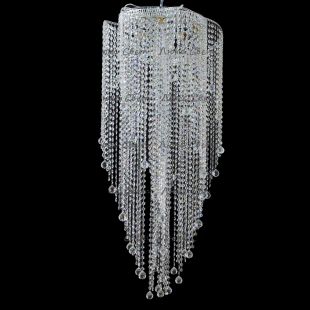 Люстра Космос 5 ламп шар 30 мм длинная